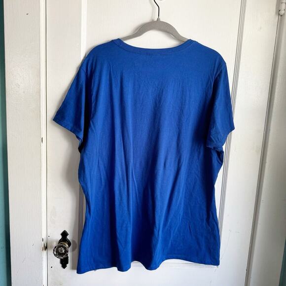 ABCD Bright Blue Teacher Concert Band Style Short Sleeve Tee T-Shirt NWT XXL - Picture 6 of 6